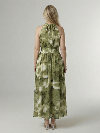 Tabitha | Yellow Batik Print Maxi Dress