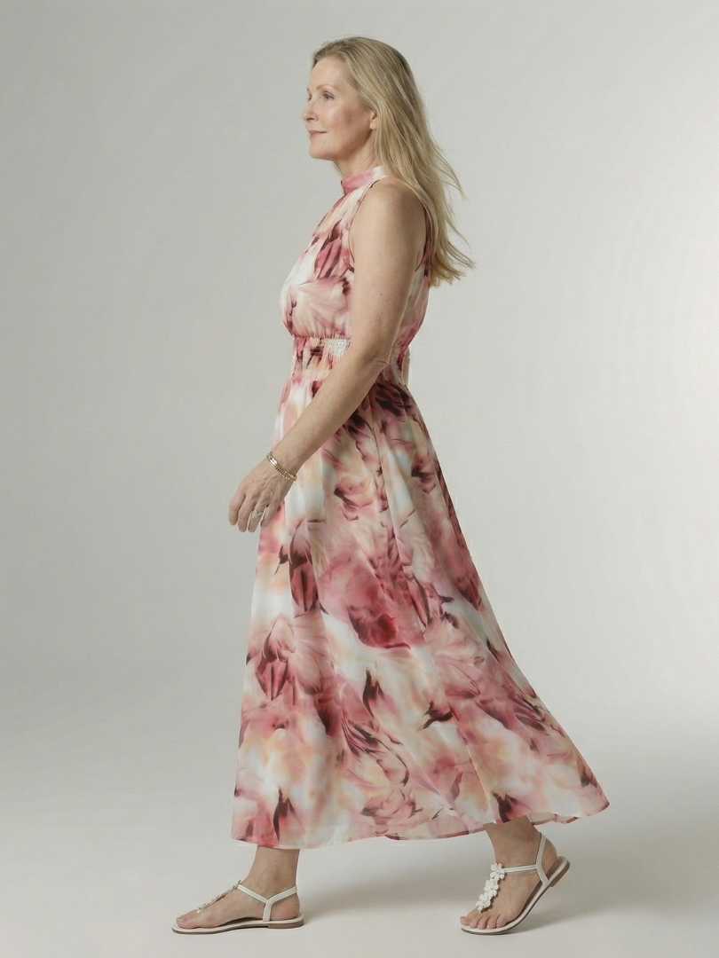 Tabitha | Yellow Batik Print Maxi Dress