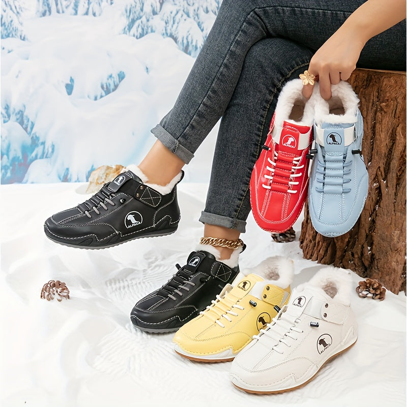 Heather | Fleece-Lined Slip-On Ankle Boots