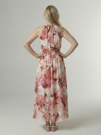 Tabitha | Yellow Batik Print Maxi Dress