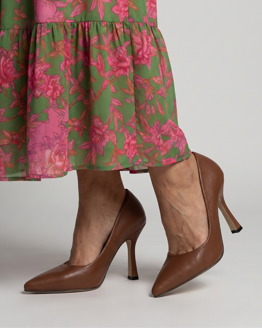 Josephine | Cognac Brown Court Shoes