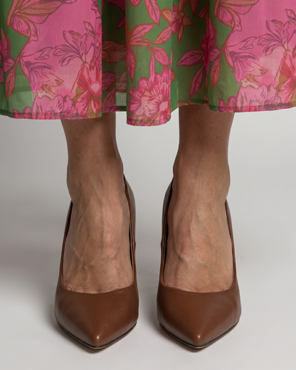 Josephine | Cognac Brown Court Shoes