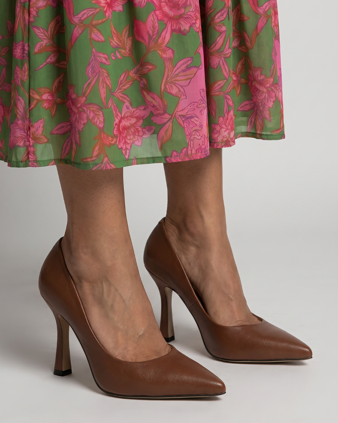 Josephine | Cognac Brown Court Shoes
