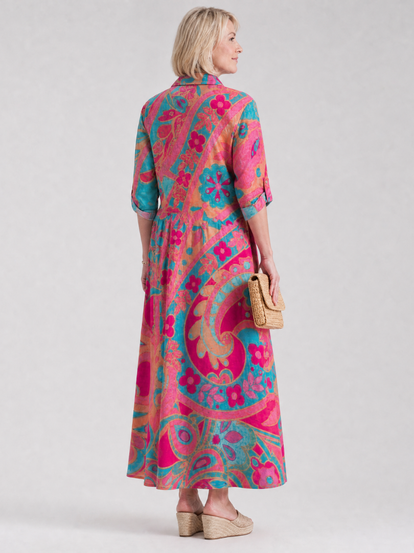 Heather | Ornamental Print Shirt Dress