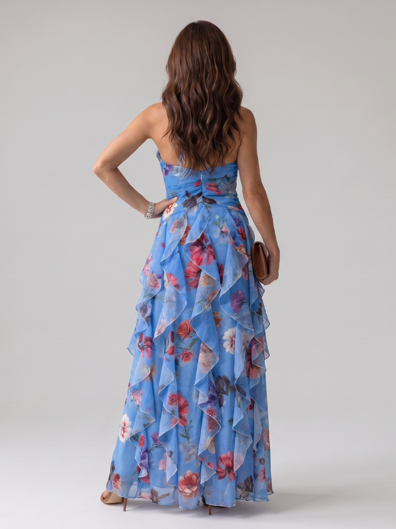Rosalind | Lilac Floral Print Maxi Dress