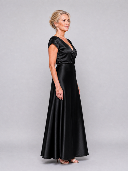 Felicity | Rose Satin-Sheen Maxi Dress