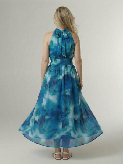 Tabitha | Yellow Batik Print Maxi Dress