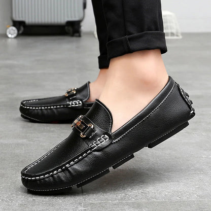 Ian | Classic Leather Loafers