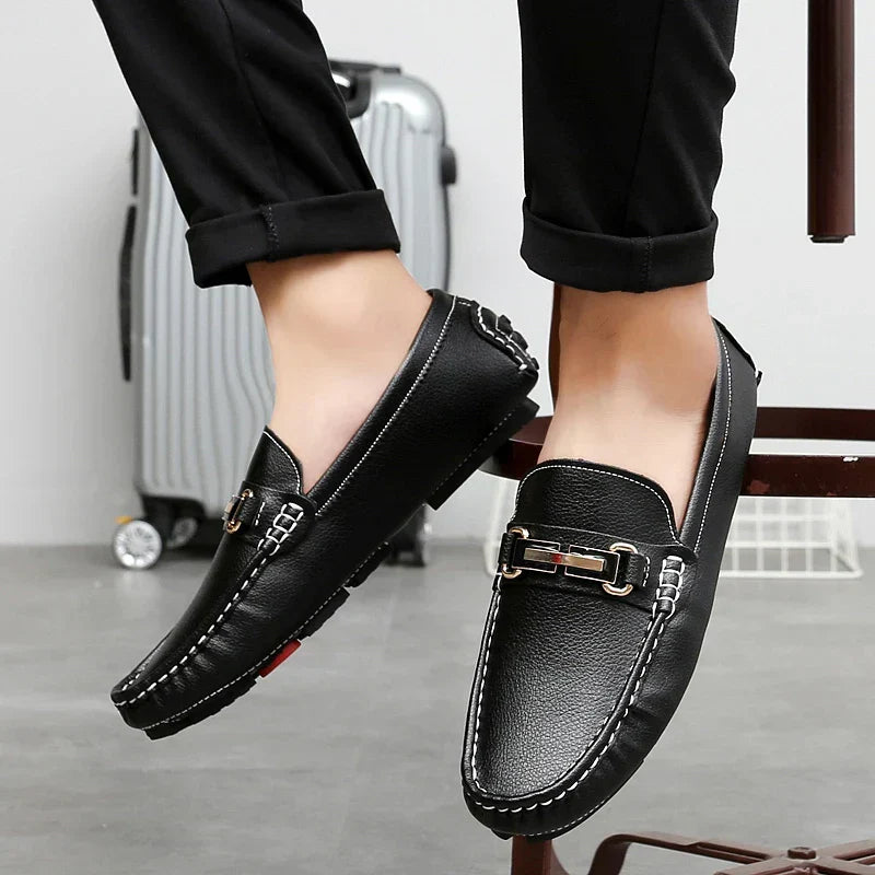 Ian | Classic Leather Loafers
