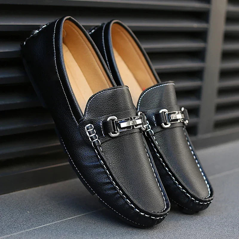 Ian | Classic Leather Loafers