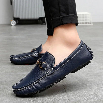 Ian | Classic Leather Loafers