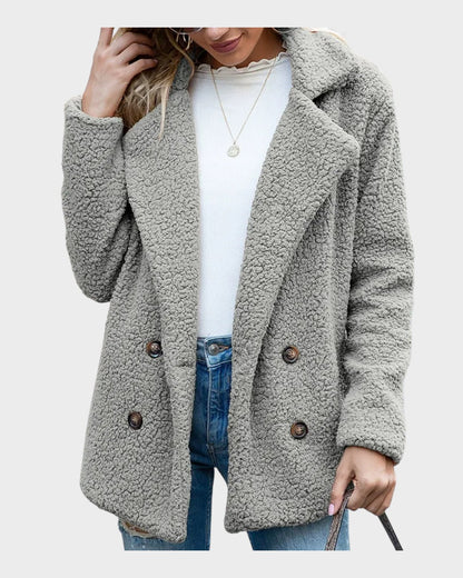 Ada | Cream Teddy Coat