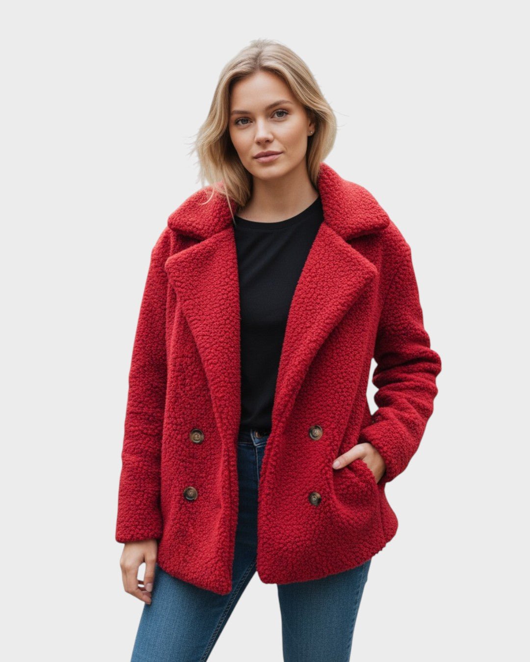 Ada | Cream Teddy Coat