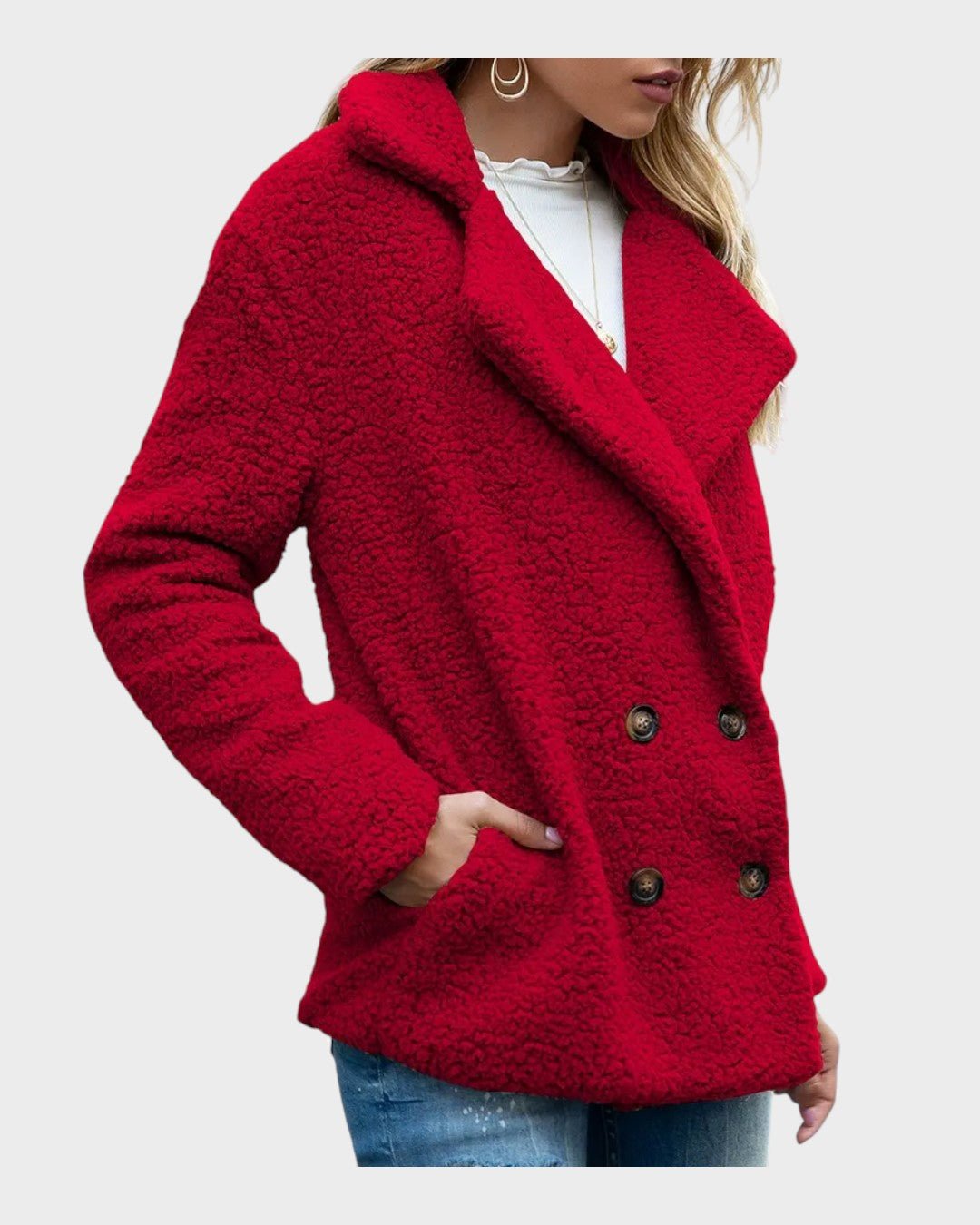 Ada | Cream Teddy Coat