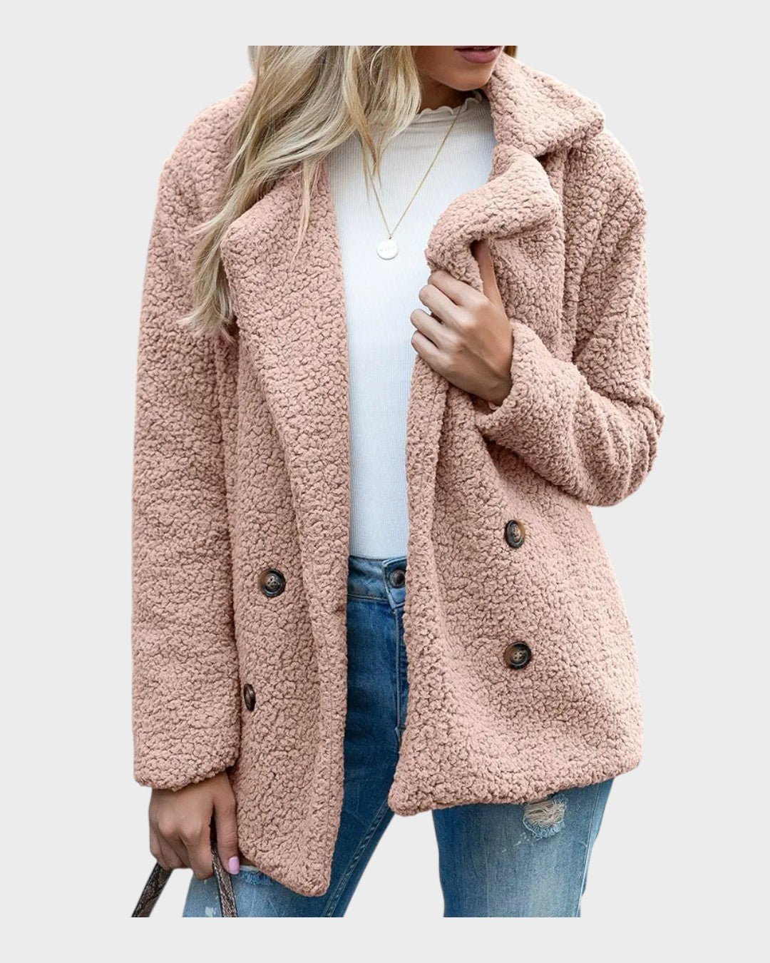 Ada | Cream Teddy Coat