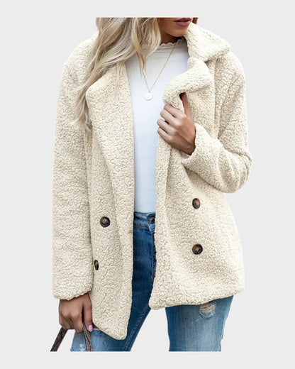 Ada | Cream Teddy Coat