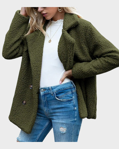 Ada | Cream Teddy Coat
