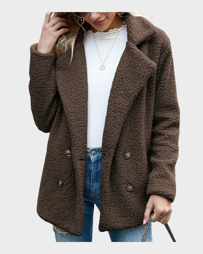 Ada | Cream Teddy Coat