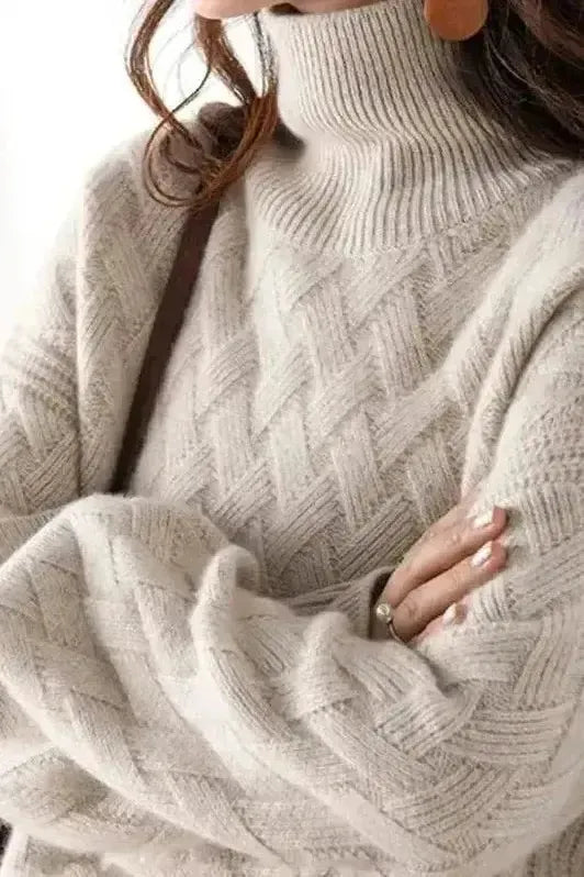 Anwen | Ivory Cable-Knit Jumper