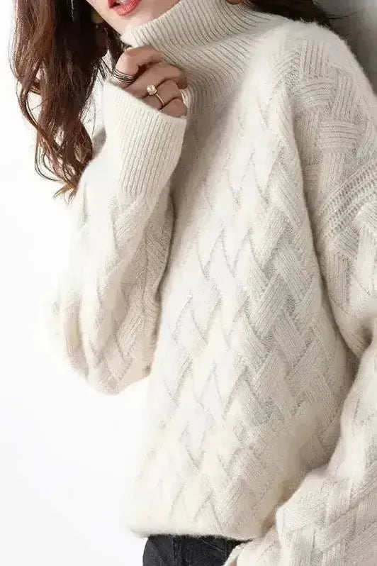 Anwen | Ivory Cable-Knit Jumper