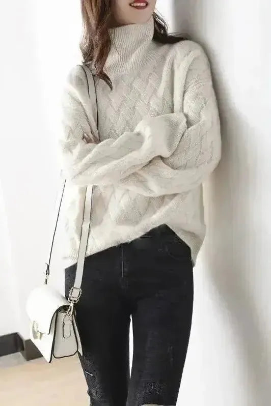 Anwen | Ivory Cable-Knit Jumper