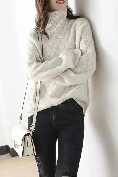 Anwen | Ivory Cable-Knit Jumper