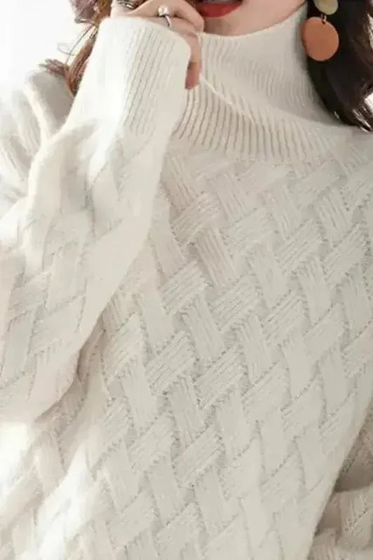 Anwen | Ivory Cable-Knit Jumper