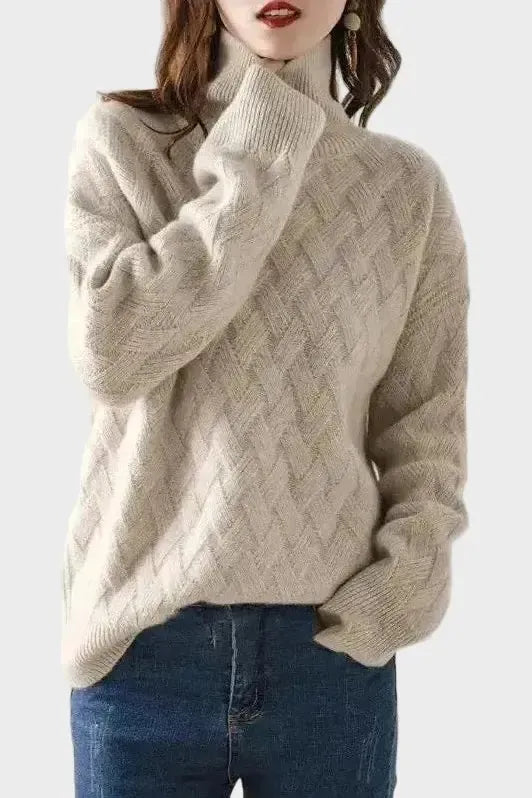 Anwen | Ivory Cable-Knit Jumper