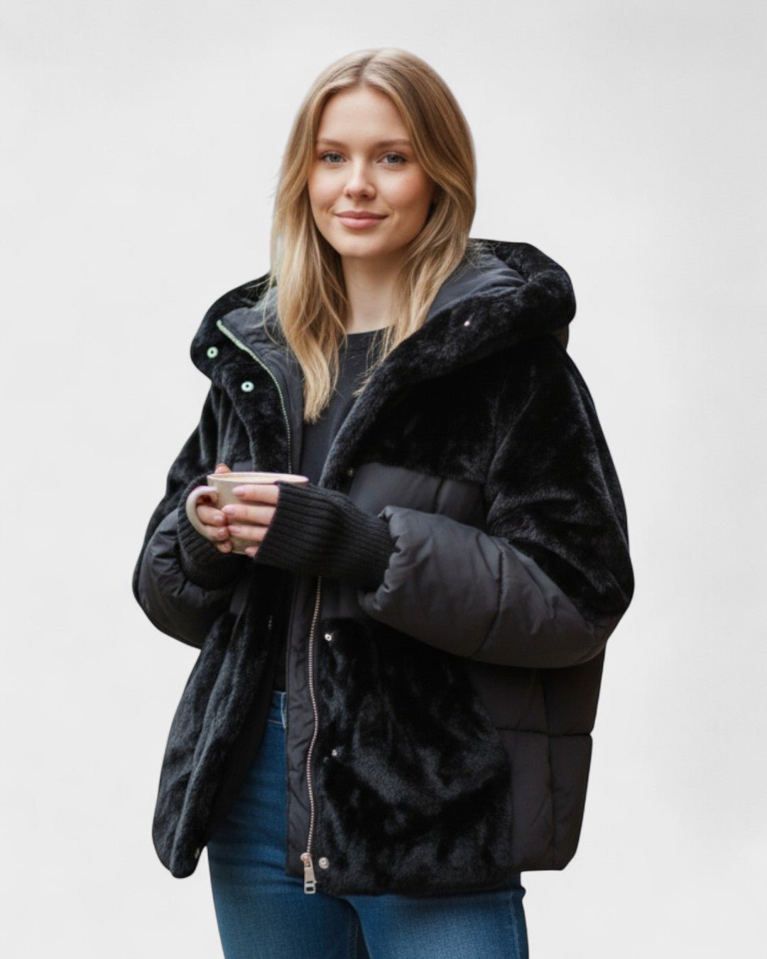 Ailsa | Faux-Fur Trim Puffer Jacket