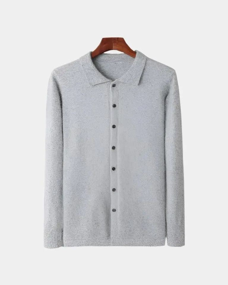 Adam | Rust Button Knit Polo