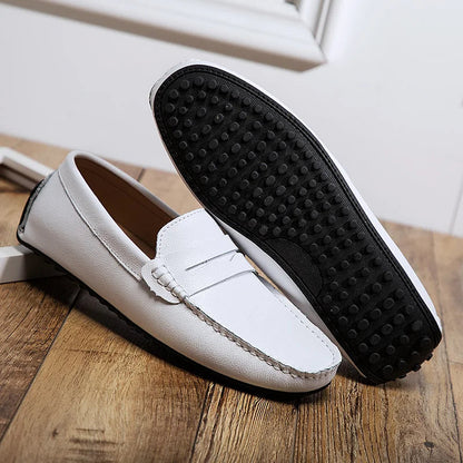 Hugh | Relaxed Leather Summer Loafers