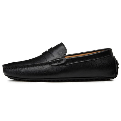 Hugh | Relaxed Leather Summer Loafers