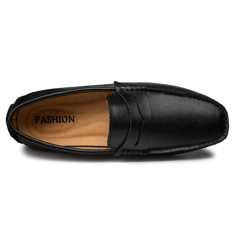 Hugh | Relaxed Leather Summer Loafers