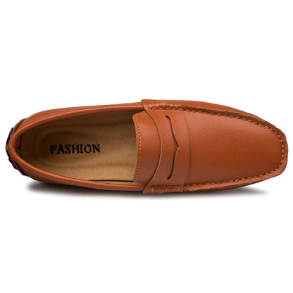 Hugh | Relaxed Leather Summer Loafers
