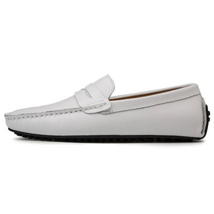 Hugh | Relaxed Leather Summer Loafers