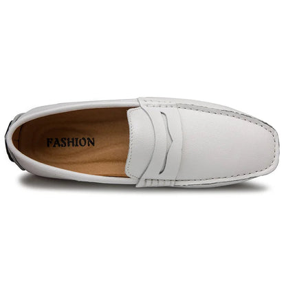 Hugh | Relaxed Leather Summer Loafers