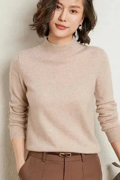 Agnes | Soft Sage Crew-Neck Jumper