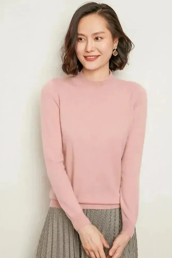 Agnes | Soft Sage Crew-Neck Jumper