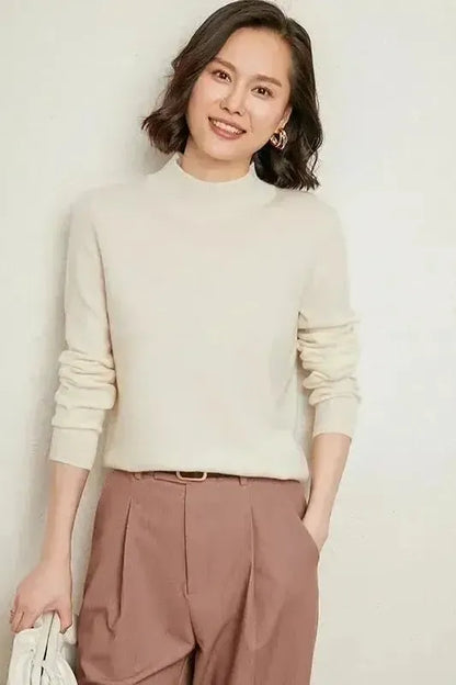 Agnes | Soft Sage Crew-Neck Jumper