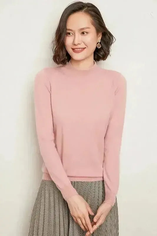 Agnes | Soft Sage Crew-Neck Jumper