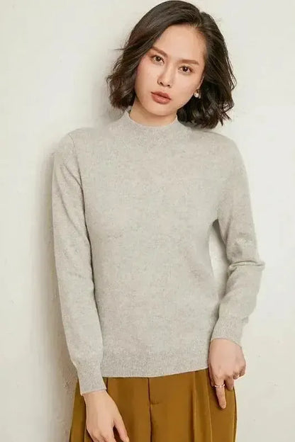 Agnes | Soft Sage Crew-Neck Jumper
