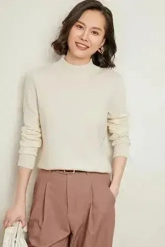 Agnes | Soft Sage Crew-Neck Jumper