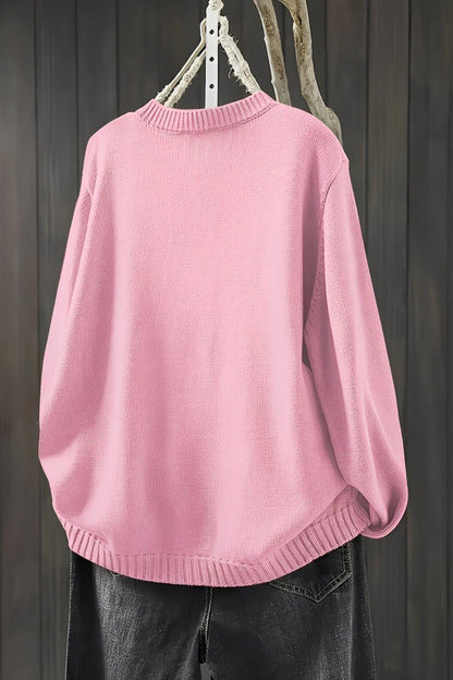 Agnes | Beige Cardigan with Colourful Buttons