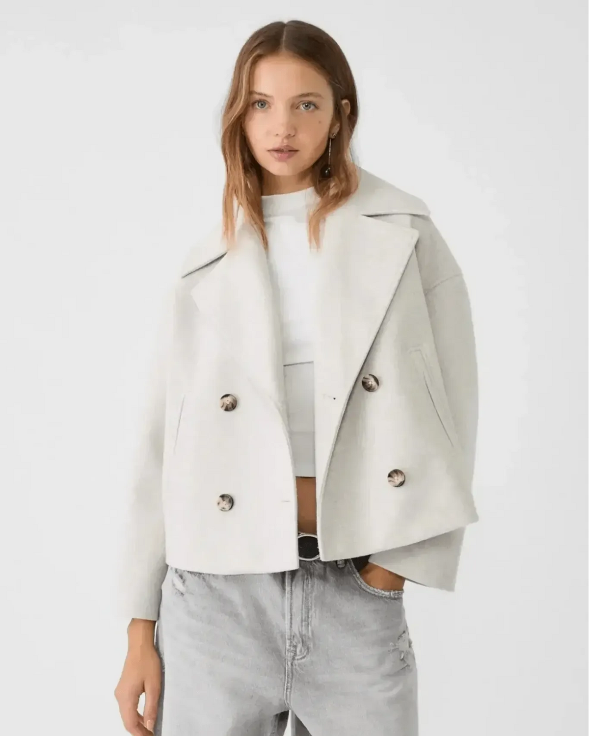 Roberta | Cropped Double-Breasted Jacket