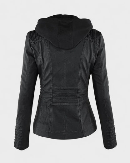 Roberta | Brown Hooded Jacket