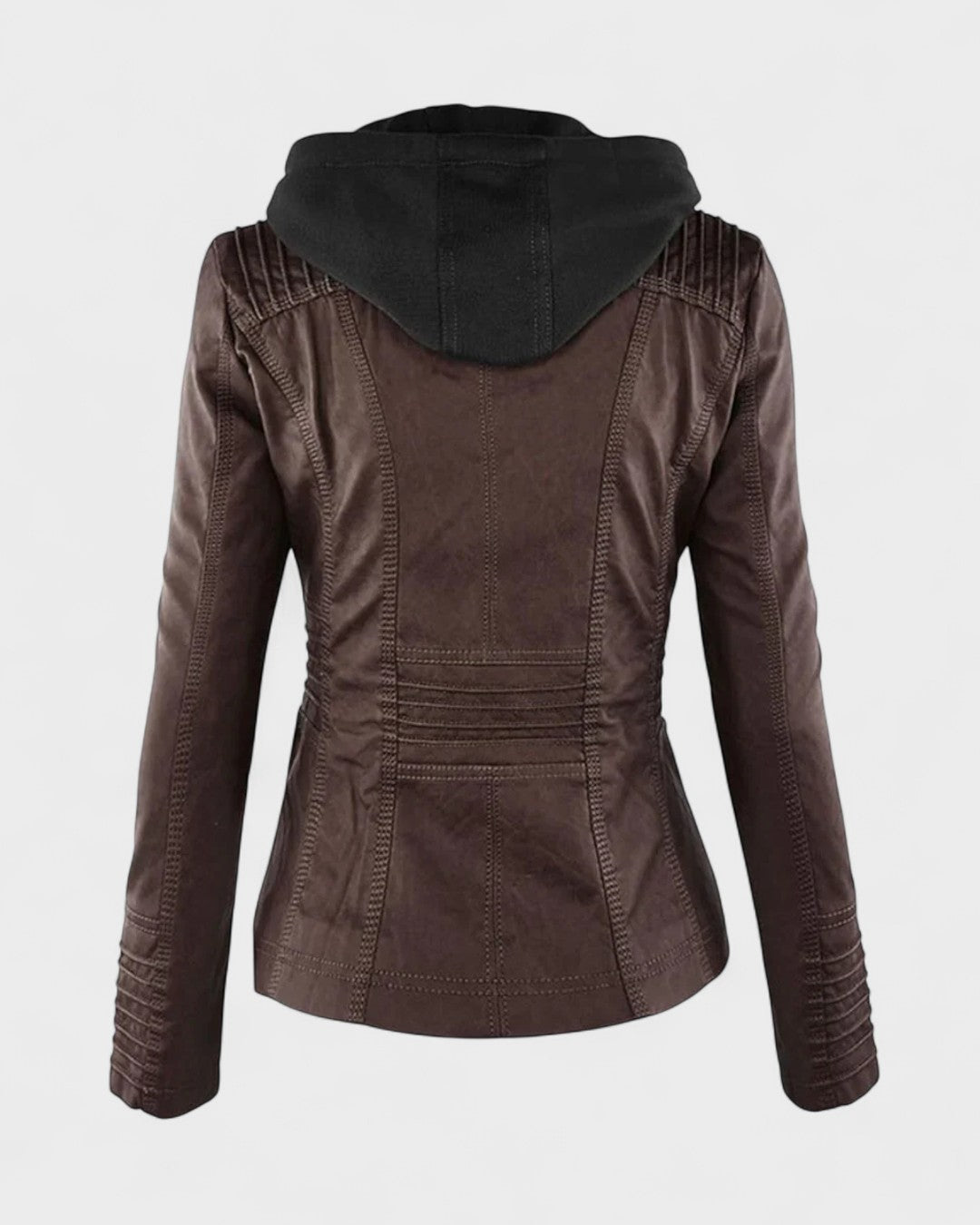 Roberta | Brown Hooded Jacket