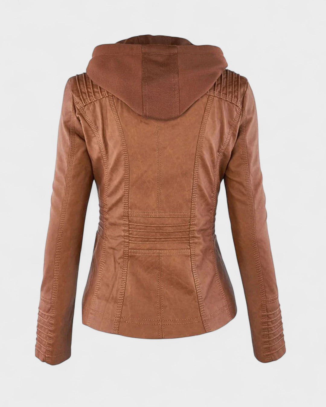 Roberta | Brown Hooded Jacket
