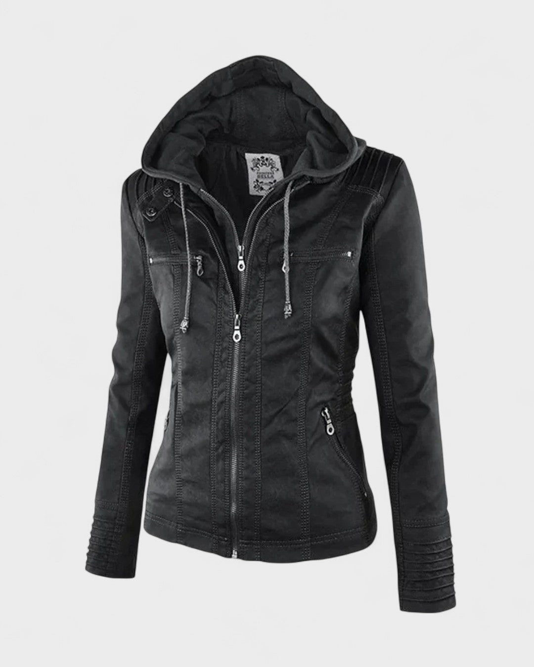 Roberta | Brown Hooded Jacket