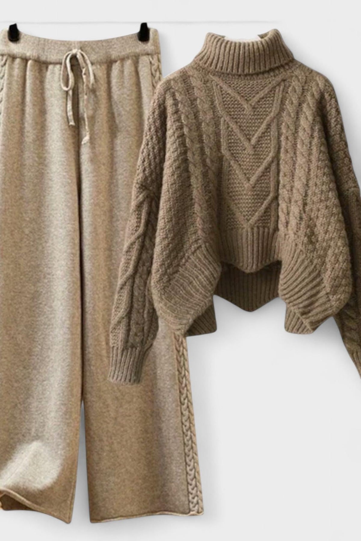Roberta | Cable-Knit Jumper & Trouser Set