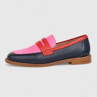 Alice | Pink, Red & Black Loafers